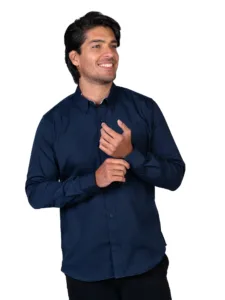 Camisa - Caballero - Manga larga - Gabardina